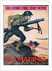 Go Over the Top with the U.S. Marines Recruitment Poster by John A. Coughlin