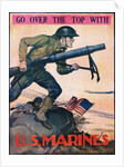 Go Over the Top with the U.S. Marines Recruitment Poster by John A. Coughlin