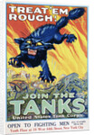 Treat 'Em Rough! Join the Tanks Recruitment Poster by August William Hutaf