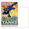 Treat 'Em Rough! Join the Tanks Recruitment Poster by August William Hutaf
