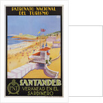 Santander Veranead en el Sardinero Poster by Baldrich