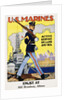 U.S. Marines - Active Service on Land and Sea Recruiting Poster by Anonymous