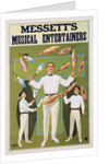 Poster Advertisement for Messett's Musical Entertainers by Anonymous