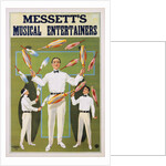 Poster Advertisement for Messett's Musical Entertainers by Anonymous