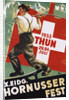 Poster for 1933 "Hornusser Fest" in Thun, Switzerland by Clare