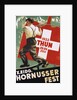 Poster for 1933 "Hornusser Fest" in Thun, Switzerland by Clare