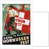 Poster for 1933 "Hornusser Fest" in Thun, Switzerland by Clare