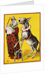 Poster Depicting a Clown and Donkey Singing by Anonymous