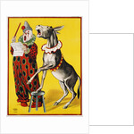 Poster Depicting a Clown and Donkey Singing by Anonymous