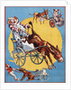 Poster Depicting Clowns and Donkeys by Anonymous