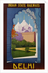 Visit India - Indian State Railways, Delhi Poster by Gtait