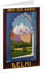 Visit India - Indian State Railways, Delhi Poster by Gtait