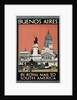 Buenos Aires - By Royal Mail to South America Poster by Kenneth Shoesmith