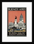 Buenos Aires - By Royal Mail to South America Poster by Kenneth Shoesmith