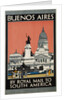 Buenos Aires - By Royal Mail to South America Poster by Kenneth Shoesmith