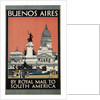 Buenos Aires - By Royal Mail to South America Poster by Kenneth Shoesmith