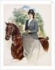 Poster Depicting a Woman Riding Sidesaddle by Thomas Mitchell Peirce