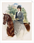 Poster Depicting a Woman Riding Sidesaddle by Thomas Mitchell Peirce