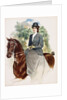 Poster Depicting a Woman Riding Sidesaddle by Thomas Mitchell Peirce