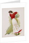 Poster Depicting a Woman Playing Golf by Maud Stumm