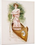 Poster Depicting a Woman Canoeing by Maud Stumm