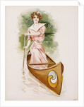 Poster Depicting a Woman Canoeing by Maud Stumm