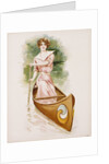Poster Depicting a Woman Canoeing by Maud Stumm