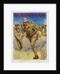 Men Wanted for the Army Recruitment Poster by I.B. Hazelton
