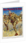 Men Wanted for the Army Recruitment Poster by I.B. Hazelton