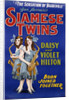 Poster Advertisement for Siamese Twins Daisy and Violet Hilton by Anonymous