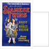 Poster Advertisement for Siamese Twins Daisy and Violet Hilton by Anonymous
