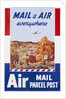 Air Mail Parcel Post Poster by Melbourne Brindle