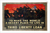To Make the World a Decent Place to Live in Third Liberty Loan Poster by Herbert Paus