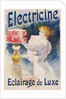 Electricine Poster by Lucien Lefevre