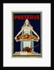Preserve War Effort Poster with Figure of Columbia by Housh