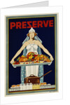 Preserve War Effort Poster with Figure of Columbia by Housh