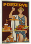 Preserve War Effort Poster with Figure of Justice by Housh