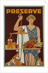 Preserve War Effort Poster with Figure of Justice by Housh