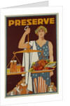 Preserve War Effort Poster with Figure of Justice by Housh