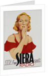 Ssst!! de Siera speelt Radio Poster by Anonymous