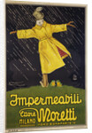 Impermeabili Ettore Moretti Advertising Poster by Luciano Achille Mauzin