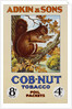 Adkin & Sons: Cob-Nut Tobacco Foil Packets Poster by Anonymous