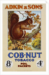 Adkin & Sons: Cob-Nut Tobacco Foil Packets Poster by Anonymous