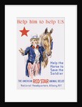 Help Him to Help U.S.! Poster by James Montgomery Flagg