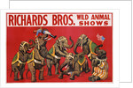 Richards Bros. Wild Animal Shows Poster by Anonymous