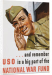 And Remember USO Is a Big Part of the National War Fund Poster by Howard Scott