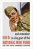 And Remember USO Is a Big Part of the National War Fund Poster by Howard Scott