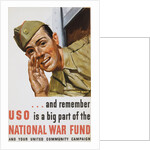And Remember USO Is a Big Part of the National War Fund Poster by Howard Scott