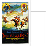 Custer's Last Fight Film Advertisement Poster by Anonymous