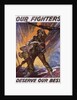 Our Fighters Deserve Our Best Poster by Anonymous